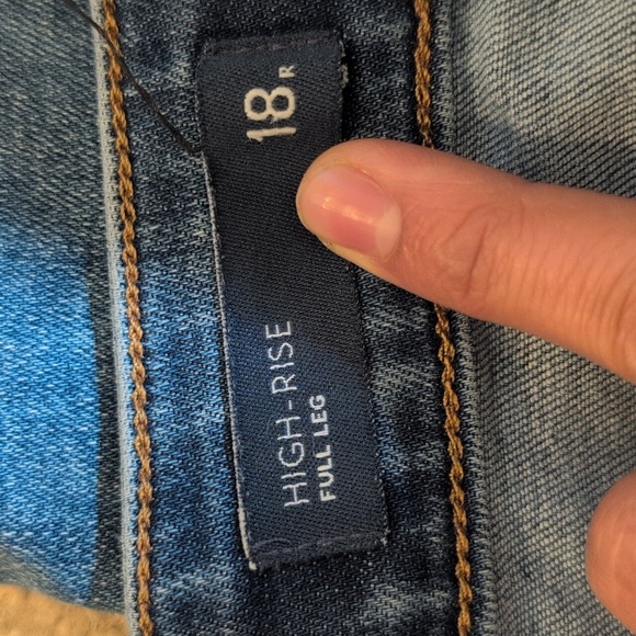 J.Jill High Rise Full Leg Jeans Size 18 - Picture 3 of 9